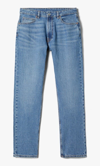 Standard-Jeans in Mittelblau