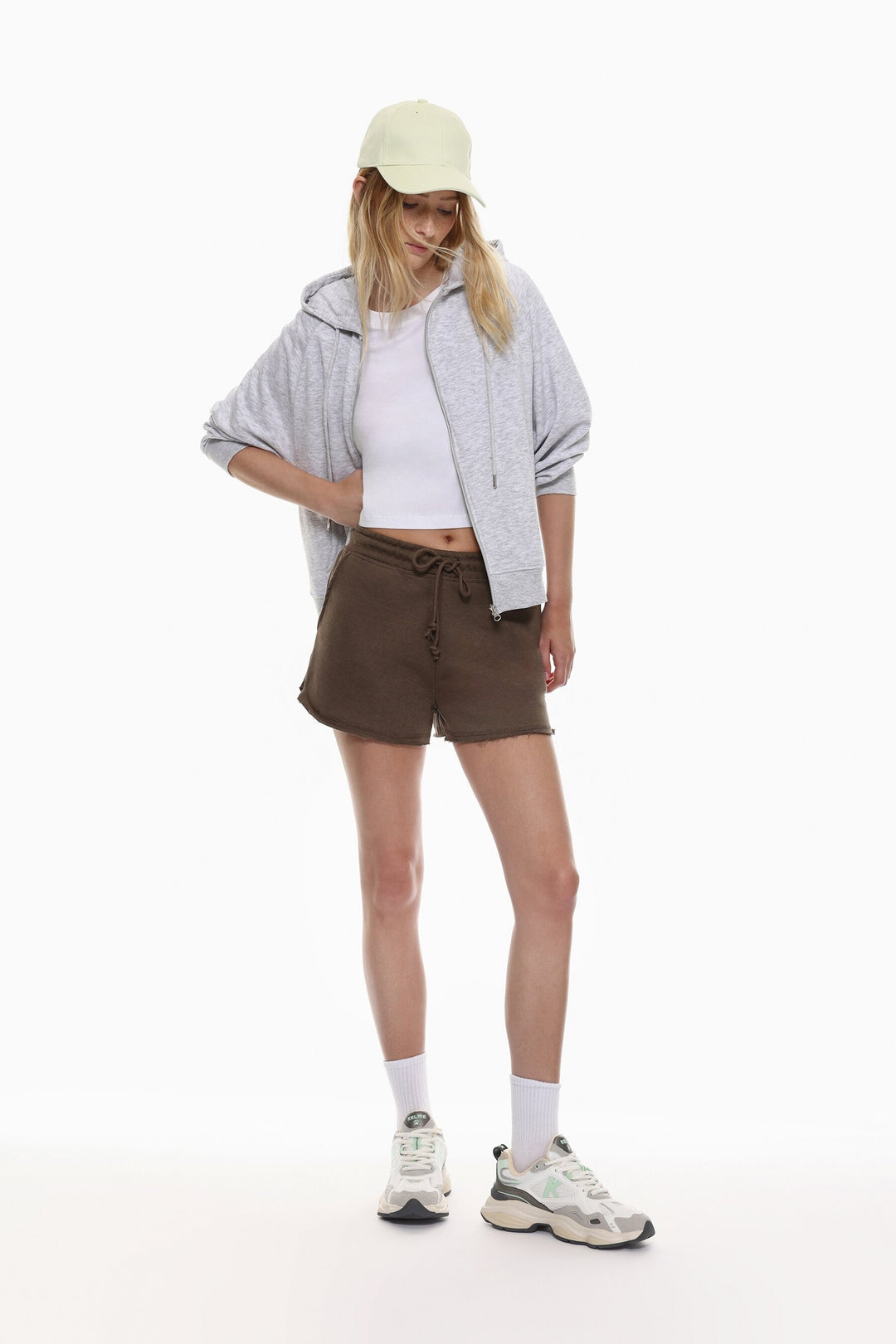 Basic-Shorts aus Plüsch