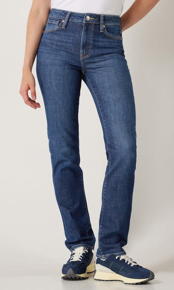 Schmale Jeans in Mittelblau