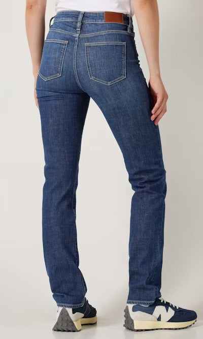 Schmale Jeans in Mittelblau