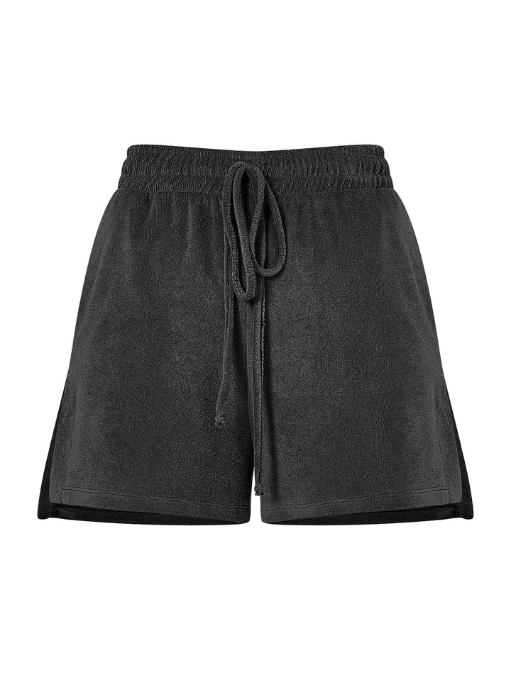 Handtuch-Shorts - Schwarz