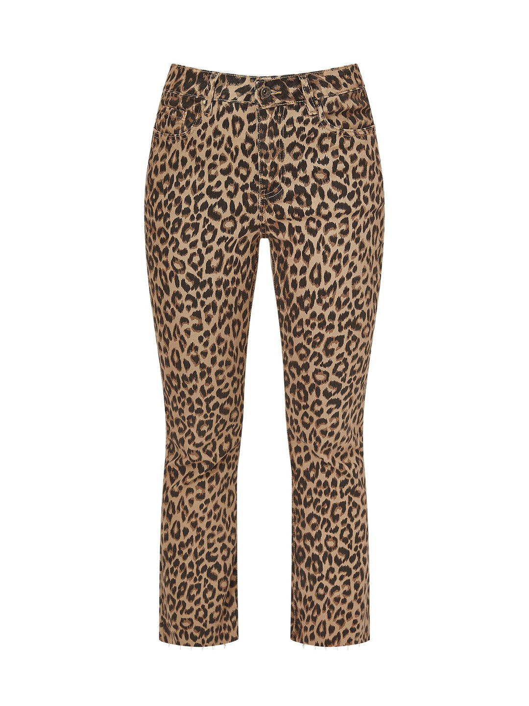 High Waist Curvy Leoparden-Glocke in Beige