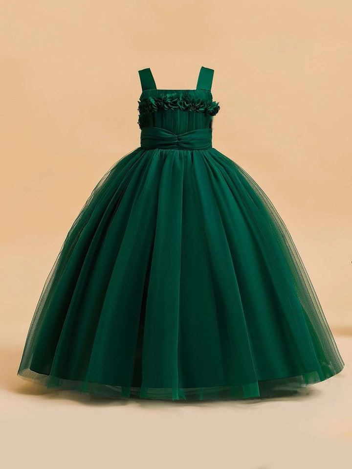 Elegantes und wunderschönes Abendkleid für Teenager-Mädchen mit Netz,