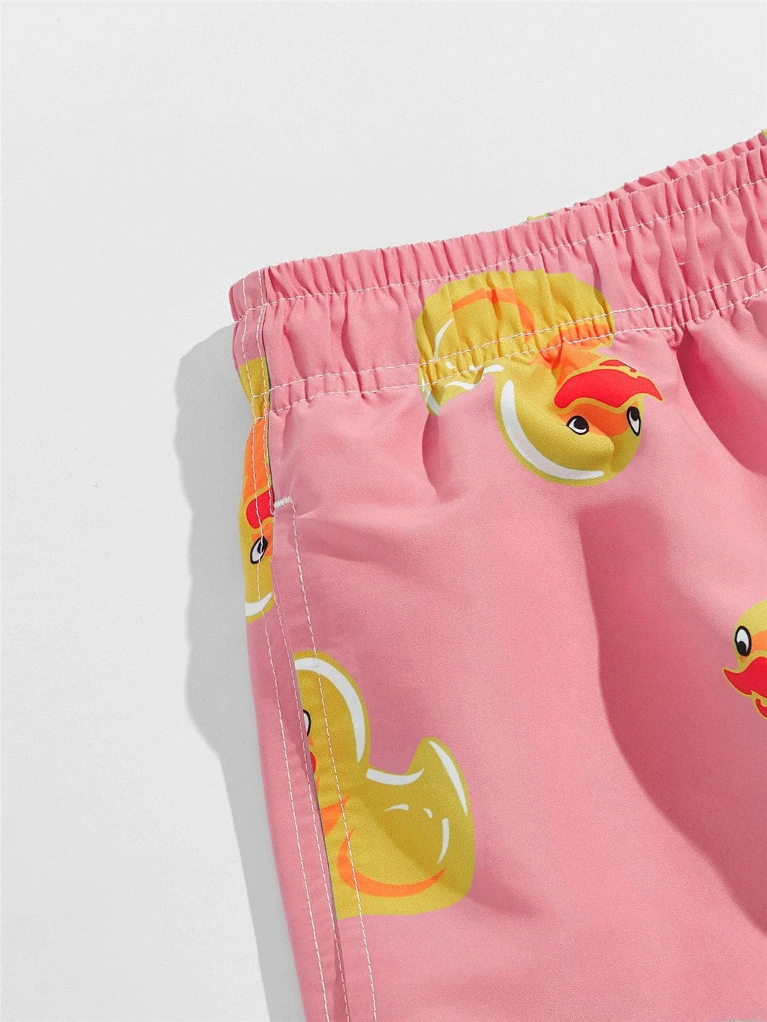 wimmode Herren Badehose mit Cartoon-Enten-Aufdruck