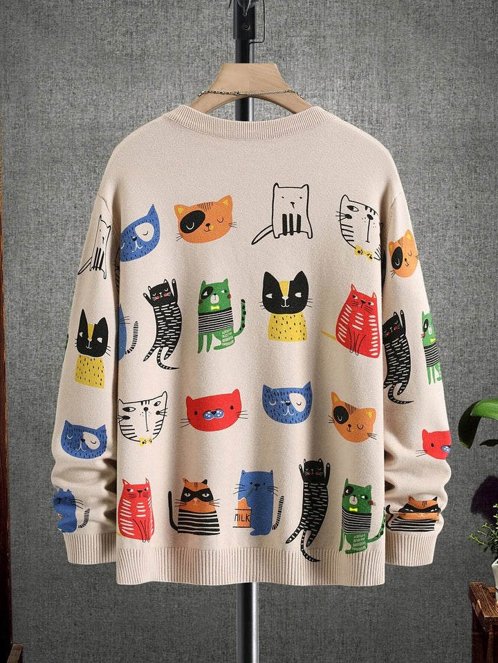 Hypemode Pullover für Herren mit Cartoon-Muster