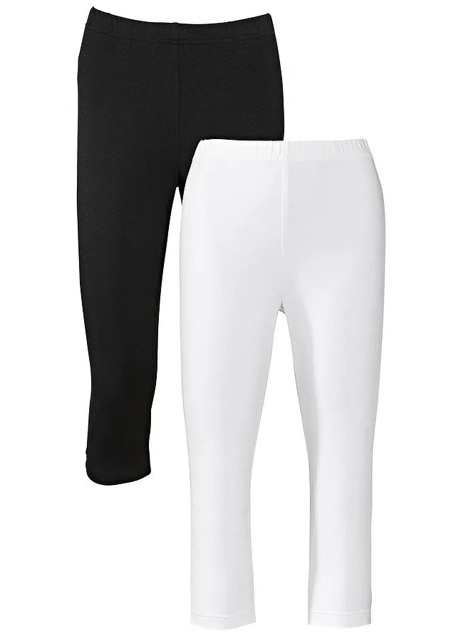 Stretch-Capri-Leggings (2 Stück)