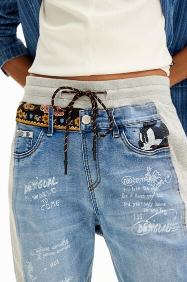 Jeans-Jogginghose Mickey Mouse