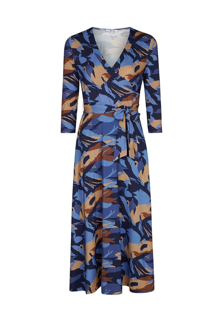 Kleid Print blau