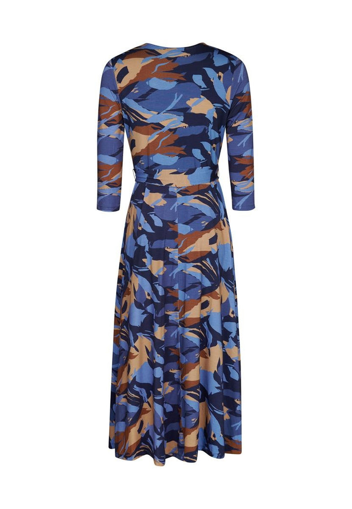 Kleid Print blau