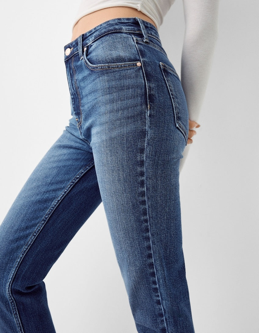 Bequeme Mom-Jeans im Slim Fit