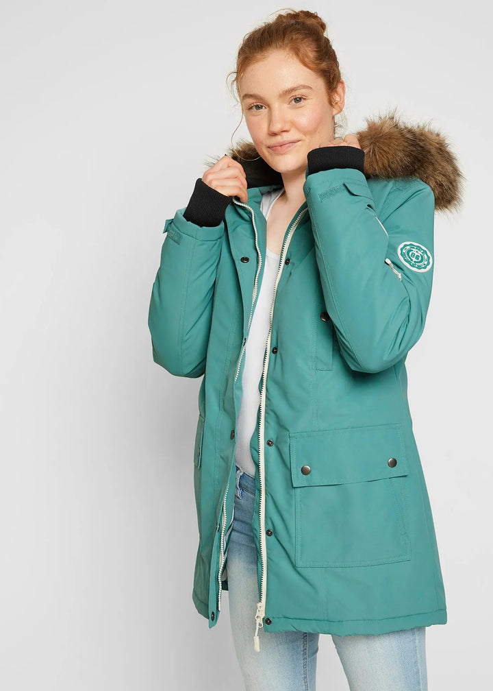 Funktionelle Outdoorjacke mit Kapuze