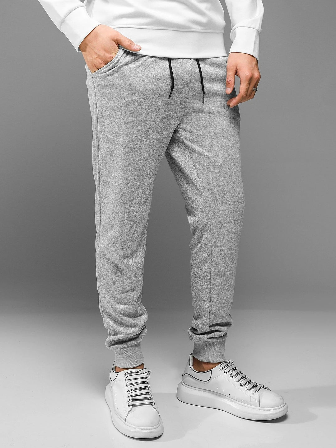 Basics Herren-Jogginghose mit Kordelzug und Tasche