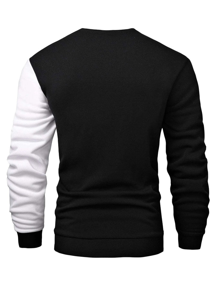 Herren-Sweatshirt in Blockfarben