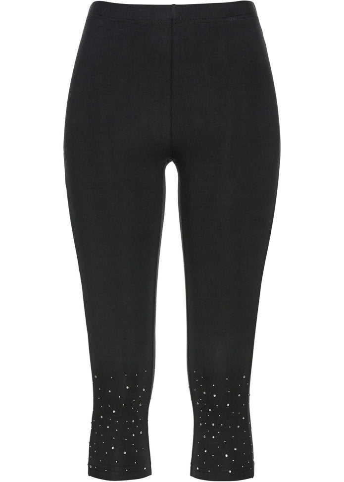 Leggings mit glitzernden Strasssteinen