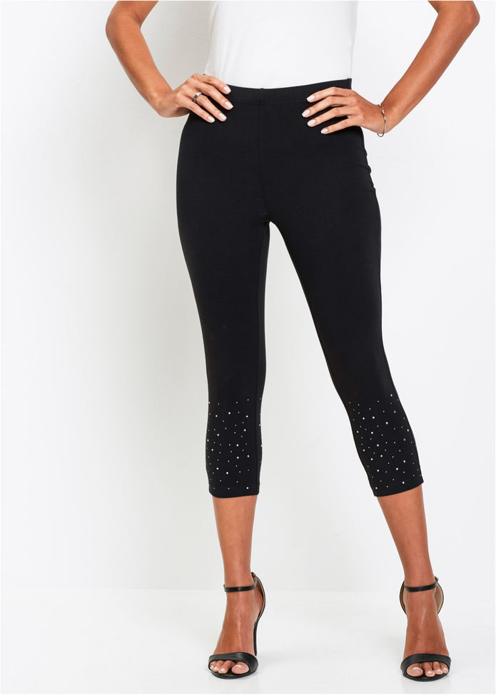 Leggings mit glitzernden Strasssteinen