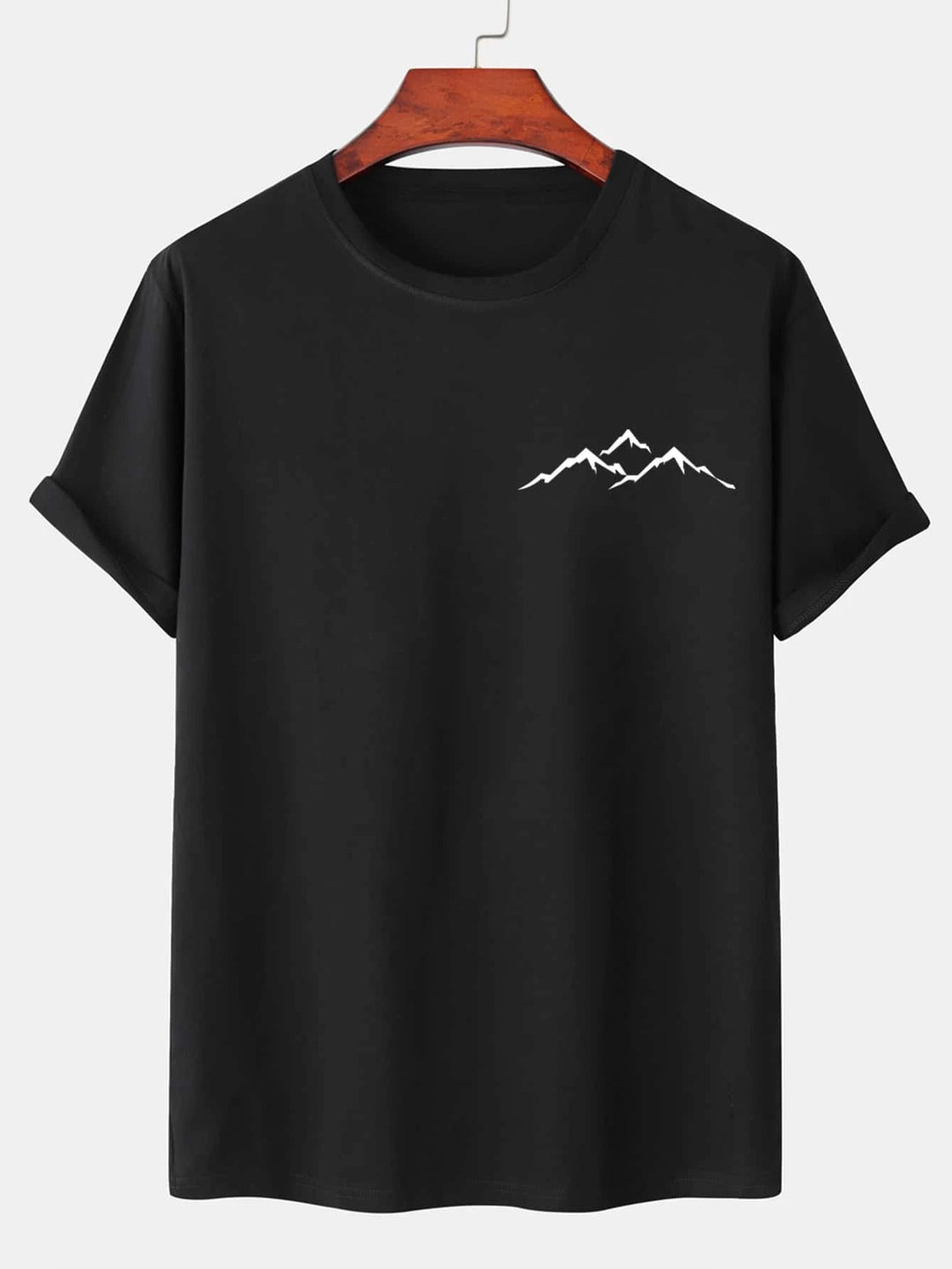 Homme T-Shirt mit Berg-Print für Männer