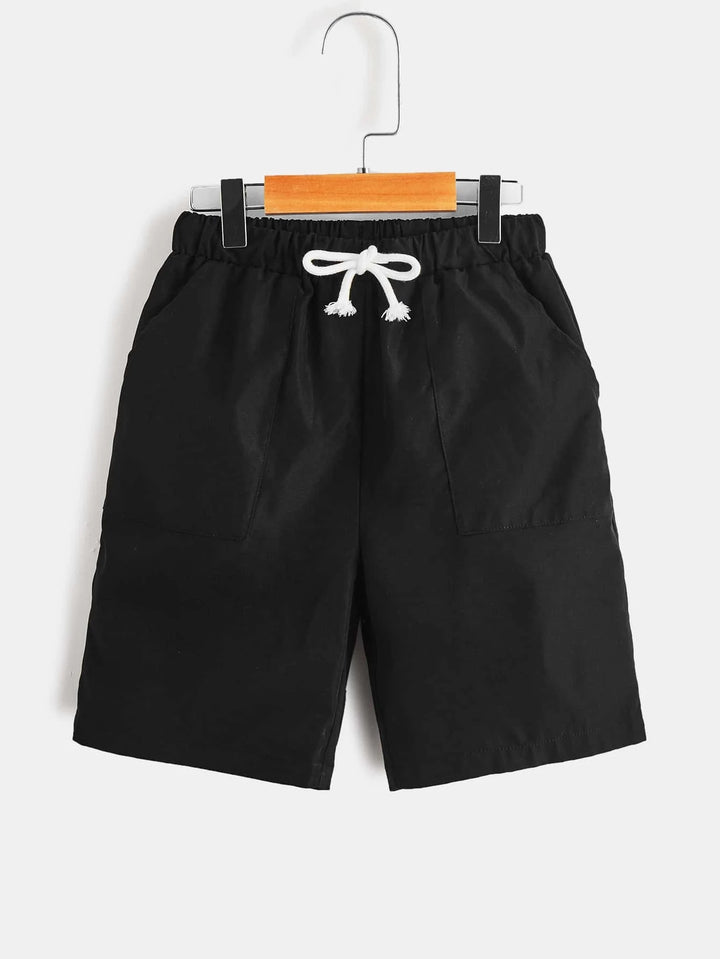 Lässige Shorts mit elastischer Taille und Kordelzug für Jungen