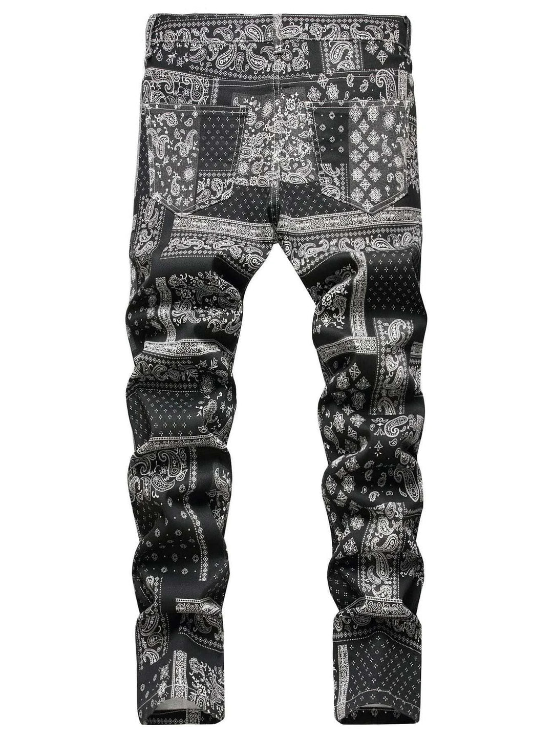 Jeans mit Paisley-Schal-Print für Herren