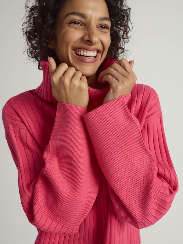 Langarmpullover in Rosa