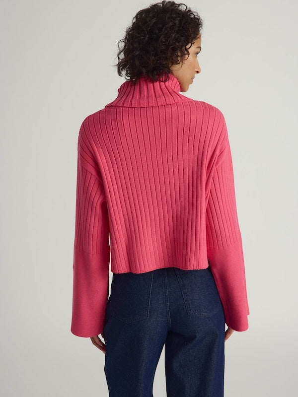 Langarmpullover in Rosa