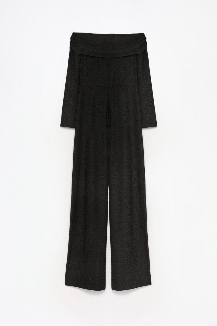 Langer Glitzer-Jumpsuit