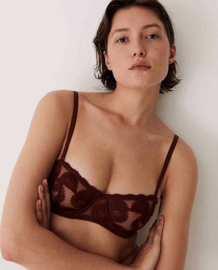 IVA brauner Bandeau-BH