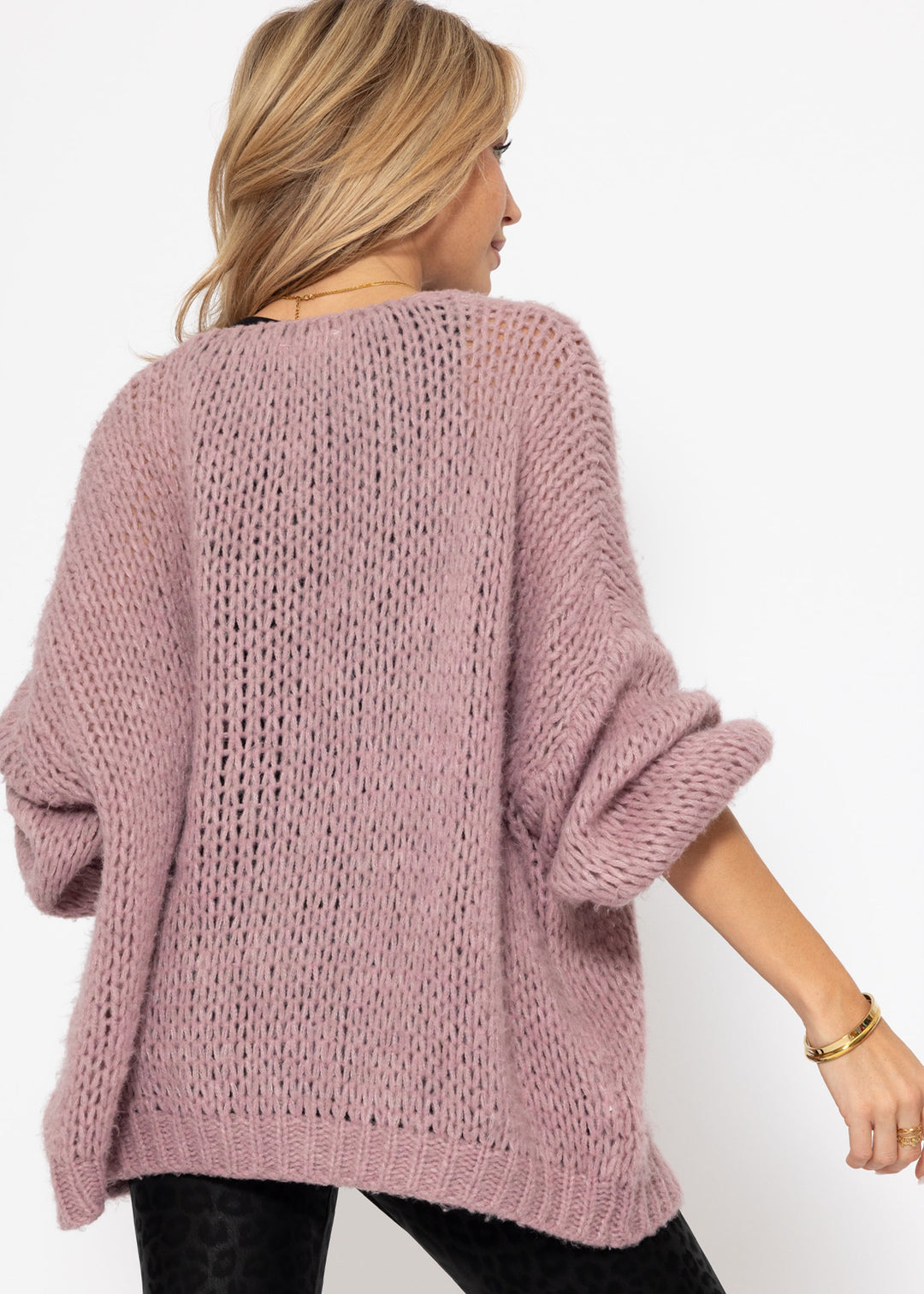 Oversize-Cardigan - altrosa