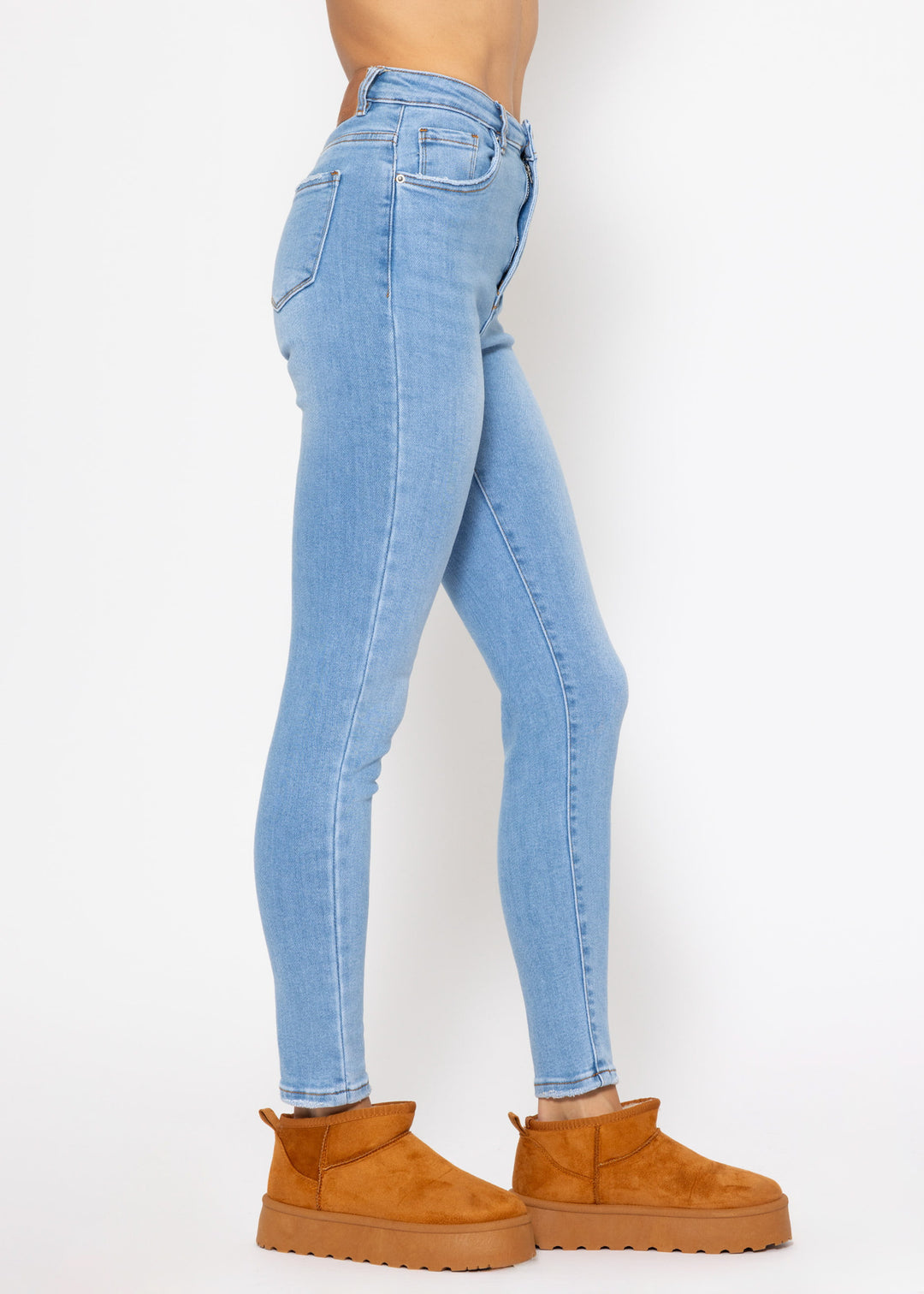 MIT ÄRMELN - Jeans Skinny Fit - blau