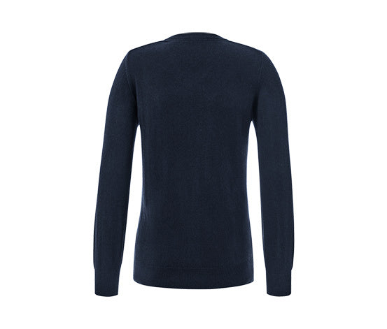 V-Ausschnitt Pullover, Marine