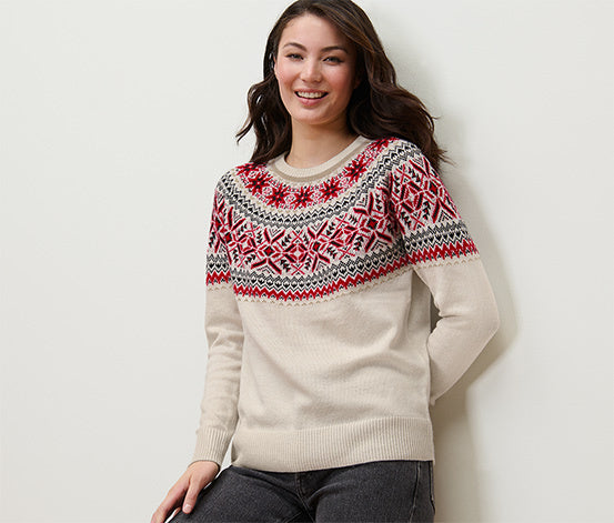 Norwegischer Strickpullover