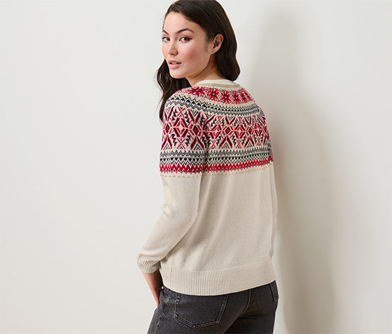 Norwegischer Strickpullover