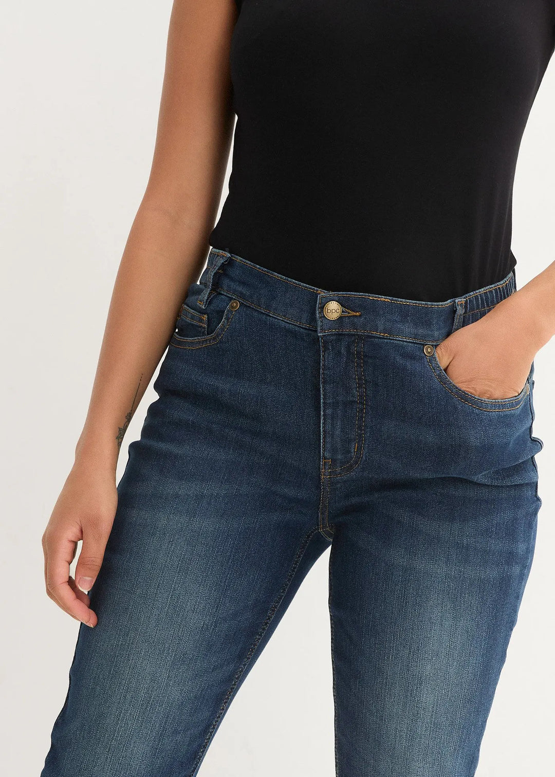 Skinny-Jeans mit bequemer Taille