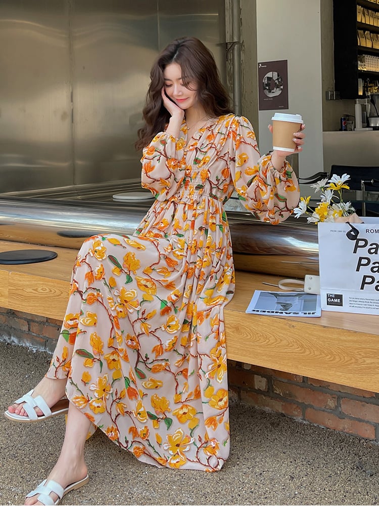 High-end Retro Long Dress for Women